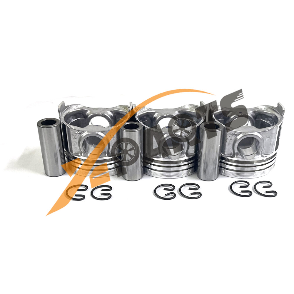 3 set Piston Kit STD For Kubota D782