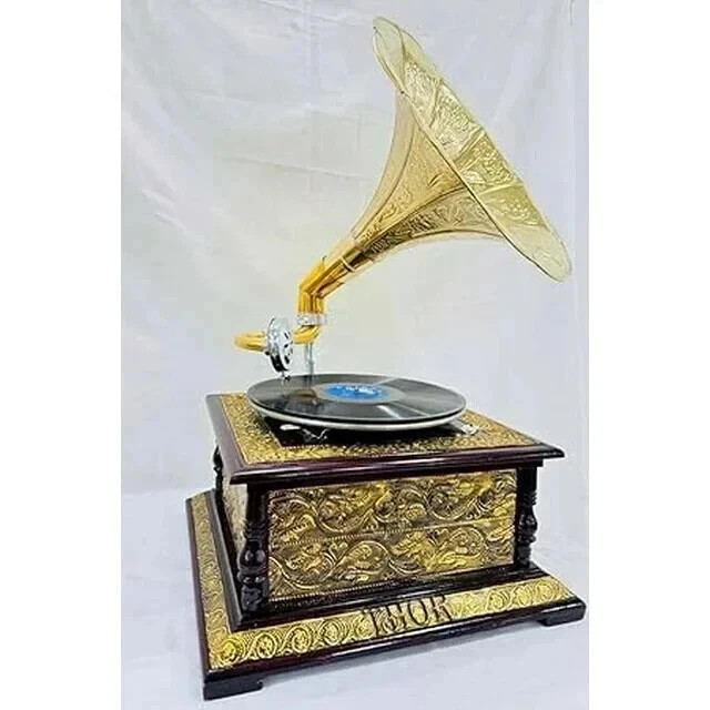 Fully Functional Working Gramophone Phonograph, win-up record player