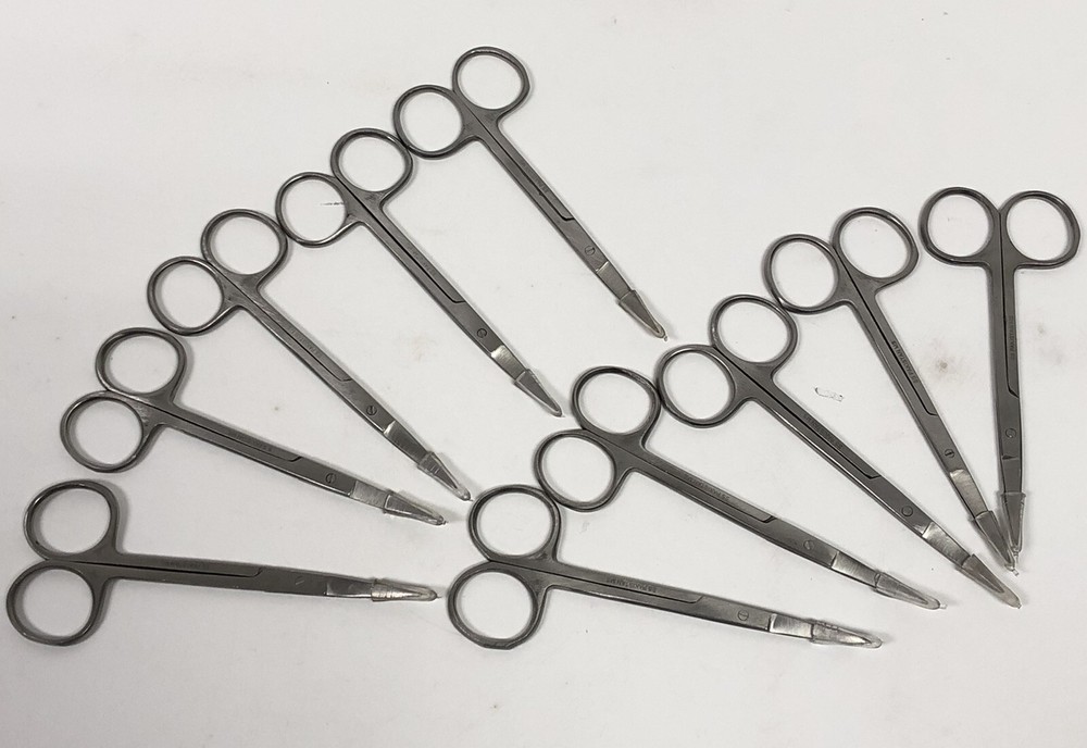 10 Pack Iris 4.5in Curved Tip Surgery Scissors New