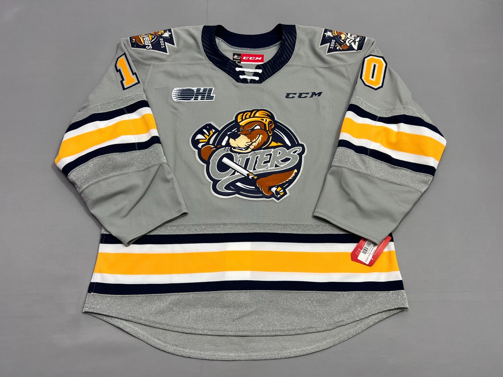 Erie Otters Carey Terrance 25th Anniversary CCM MiC Authentic Jersey NWT - 54