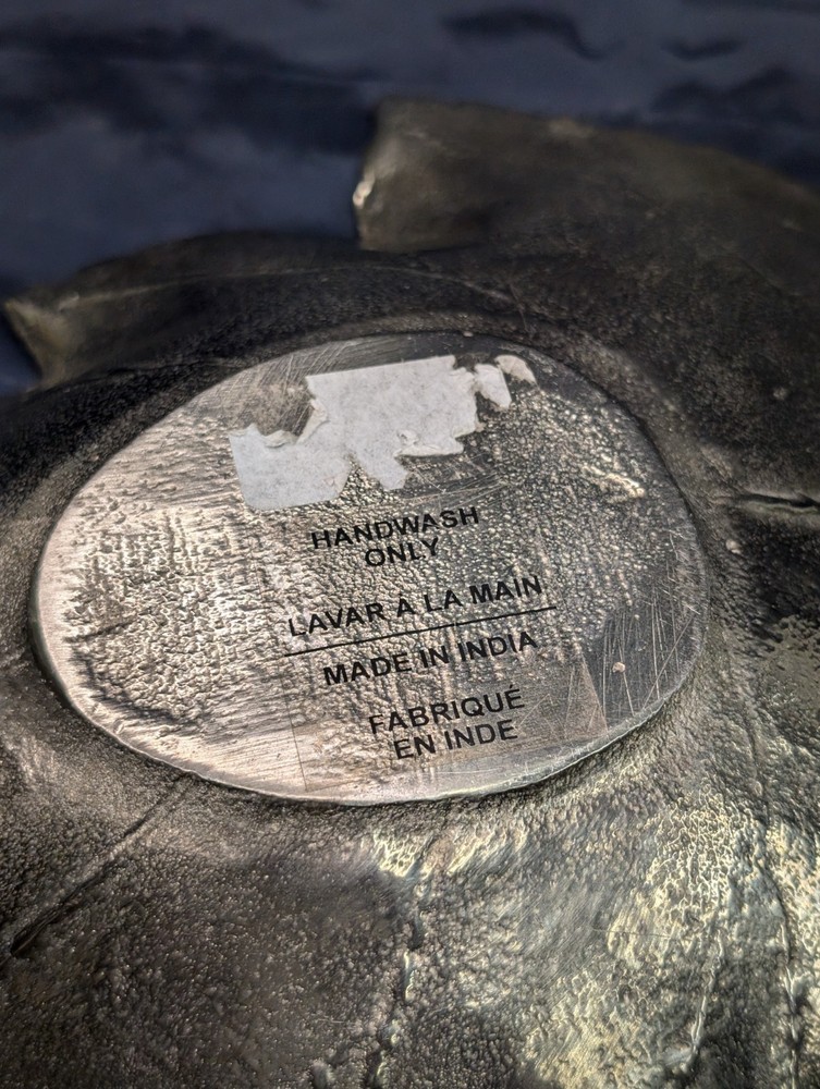 Aluminum Silver/Gold Maple Leaf Plate