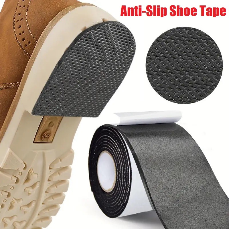 Self-Adhesive EVA Shoe Sole Repair Patch Black Rubber Anti-Slip Protector Pads