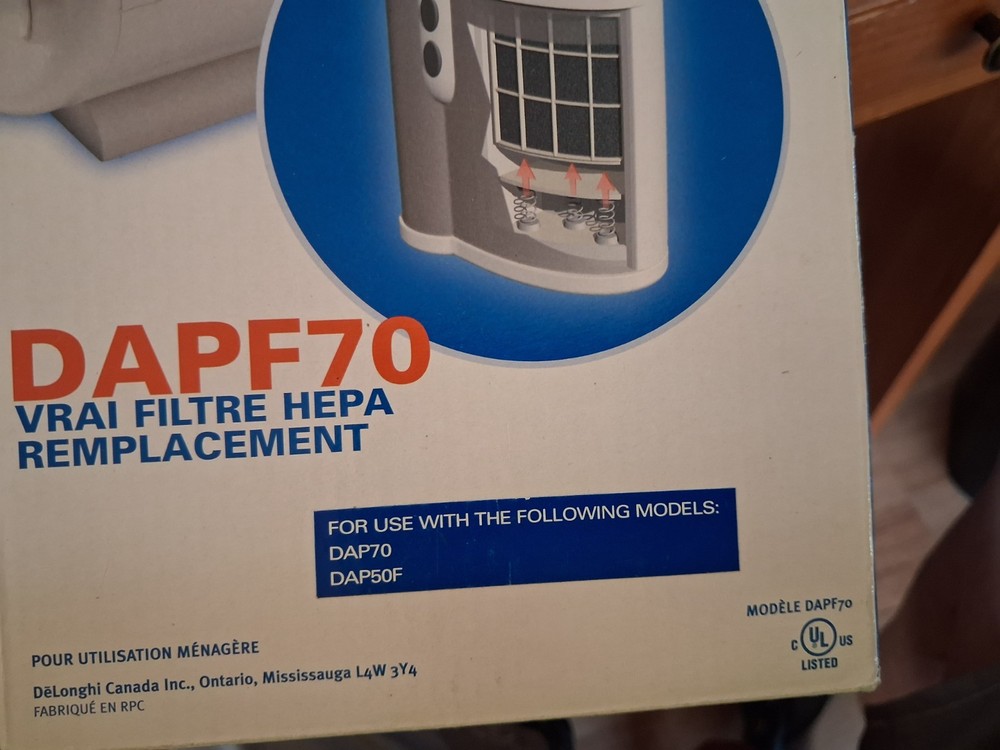 Filter DeLonghi FreshZone DAPF70 Electrostatic Replacement Air Purifier Part