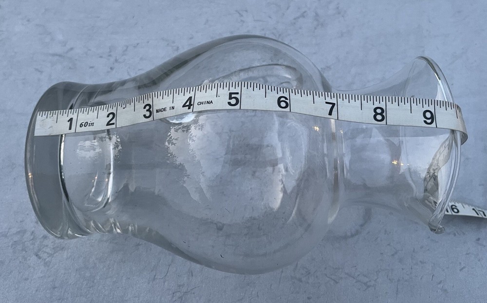 Vintage Hand Blown Clear Crystal pitcher