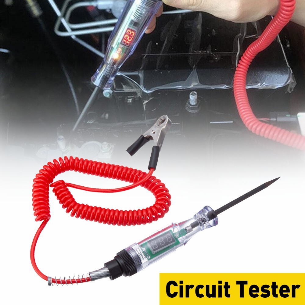 Digital Circuit Multimeter Tester DC Volt Voltage Range Meter Auto LED Handheld