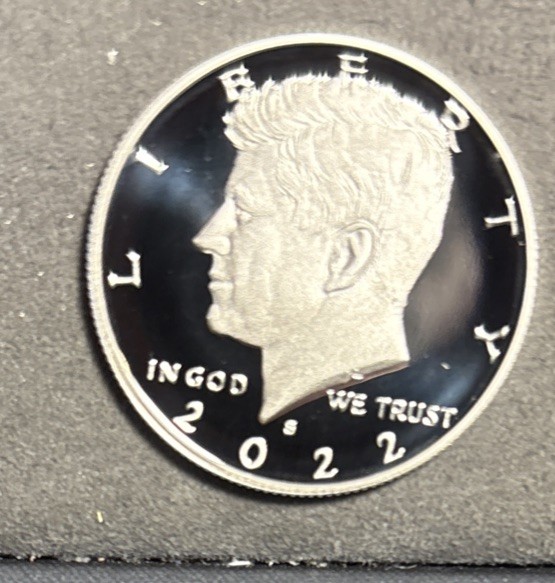 2022 S Kennedy SILVER PROOF Half Dollar Gem DCam 99.9% .999 Coin