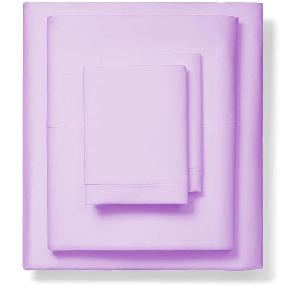 Lovely Solid Lavender Sheet Collection 1000/1200 TC 100% Cotton