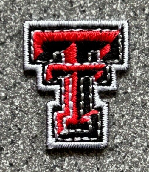TEXAS TECH RED RAIDERS NCAA COLLEGE VINTAGE TINY 1" TEAM LOGO PATCH