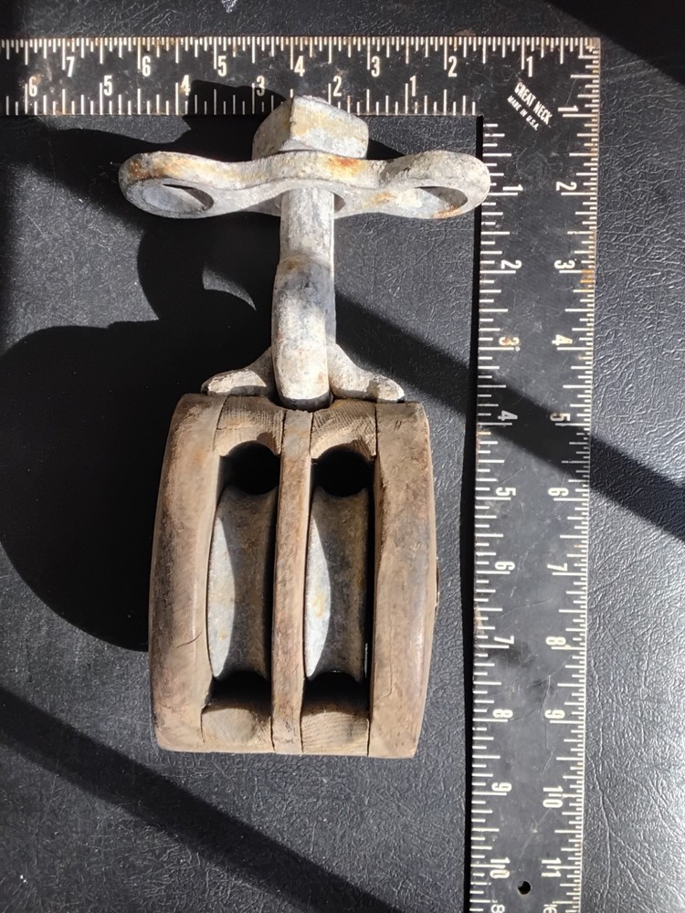 Antique Ships Double Pully