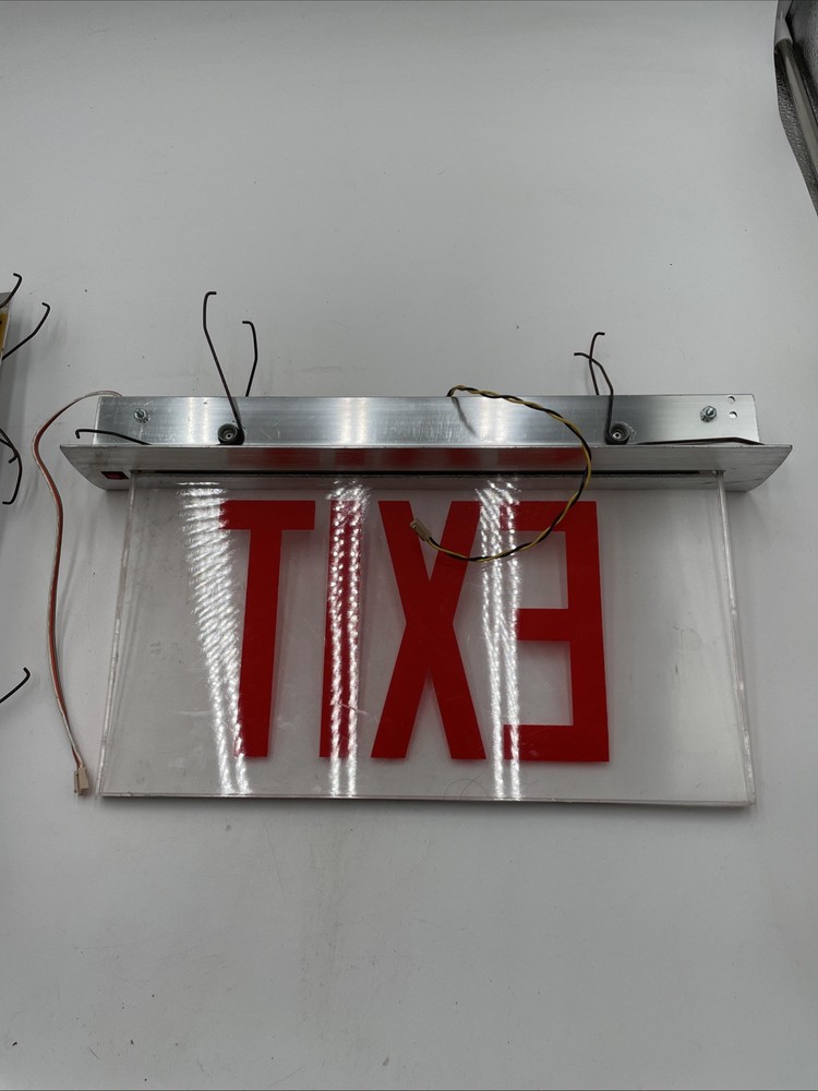 Lighting Precise LED edge-lit exit sign