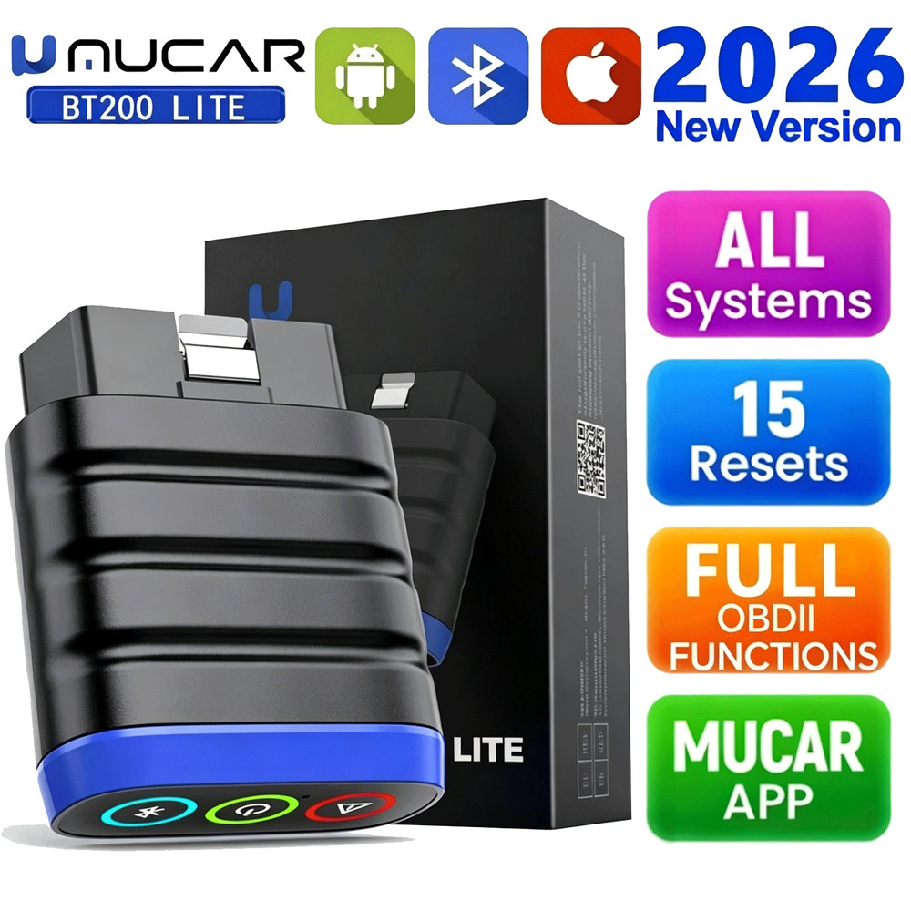 MUCAR BT200 LITE Car OBD2 Scanner BT Code Reader Diagnostic Scan Tool All System