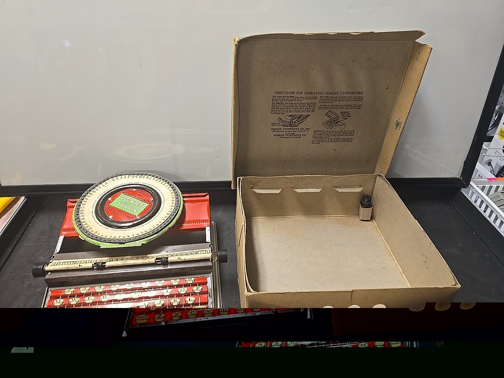 Rare 1902 Simplex Typewriter Number 200 with original box