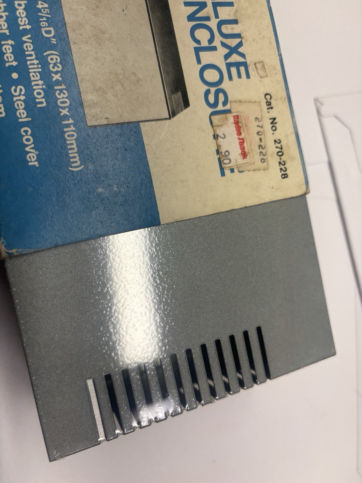 Vintage Radio Shack Deluxe Metal Utility Cabinet New In Box Model 270-228 NOS