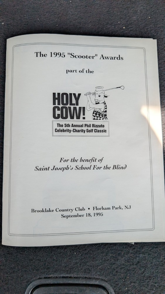 1995 Scooter Awards Program signed by Honorees Dick Vitale and Buffalo Bob