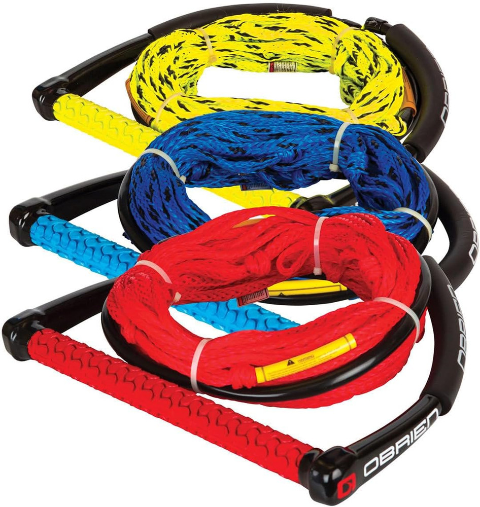 4 Section Poly E Wake Surf Rope Combo, Black