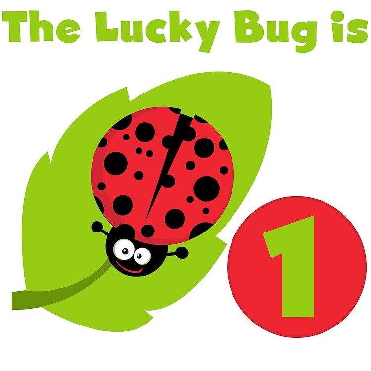 CafePress LUCKYBUGFIRSTBDAY 10" Wall Clock (1050162888)