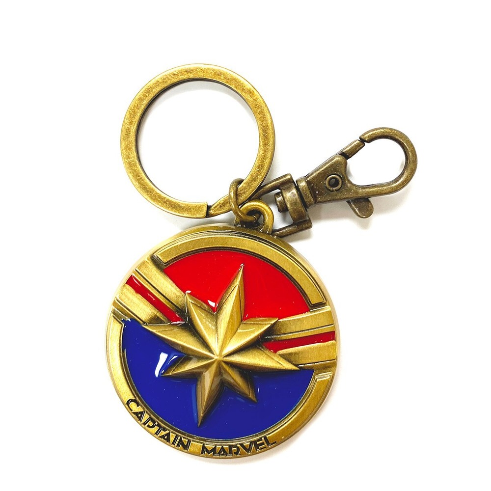 Marvel Comics Captain Marvel Icon Pewter Keyring Key Chain