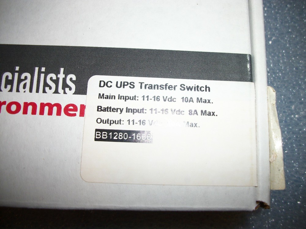 NEW IN BOX LIND DC UPS TRANSFER SWITCH BB 1280-1666