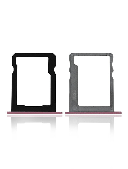 Replacement Sim Card + SD Card Tray Compatible For Huawei P7 (Pink)