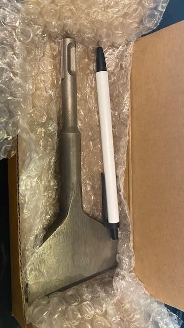 SDS Plus 3in Wide Chisel Bit Tile Removal Floor Wall Scraper Tool 6.5in Bit, New