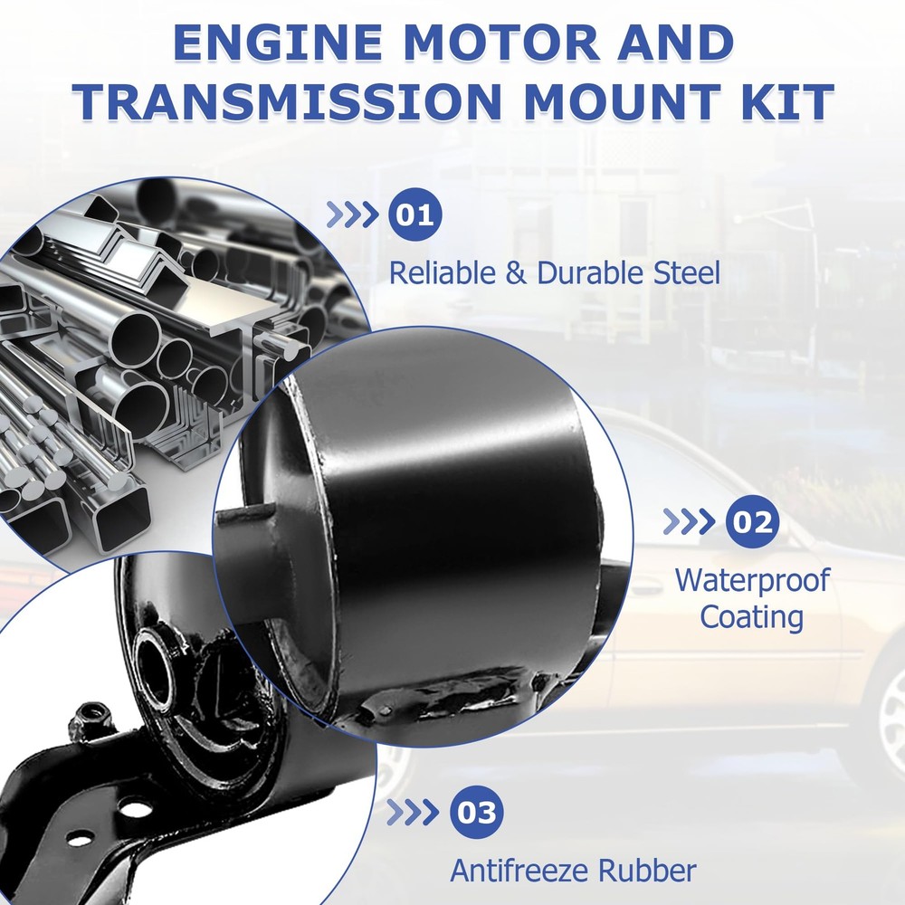 Engine Transmission Mounts Set for 2002-2006 CR-V A6597