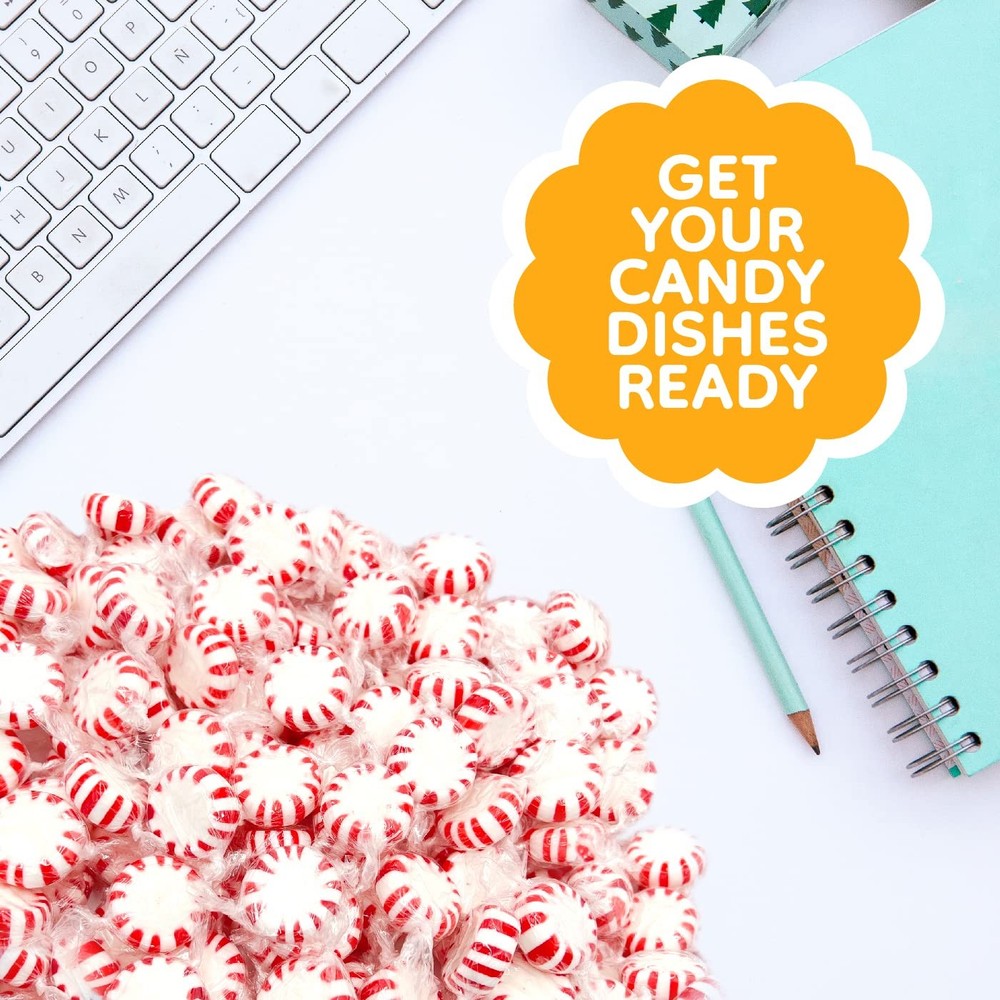 Starlight Peppermint Mints Hard Candy (2 Pound Bag - Approx. 150 Count)