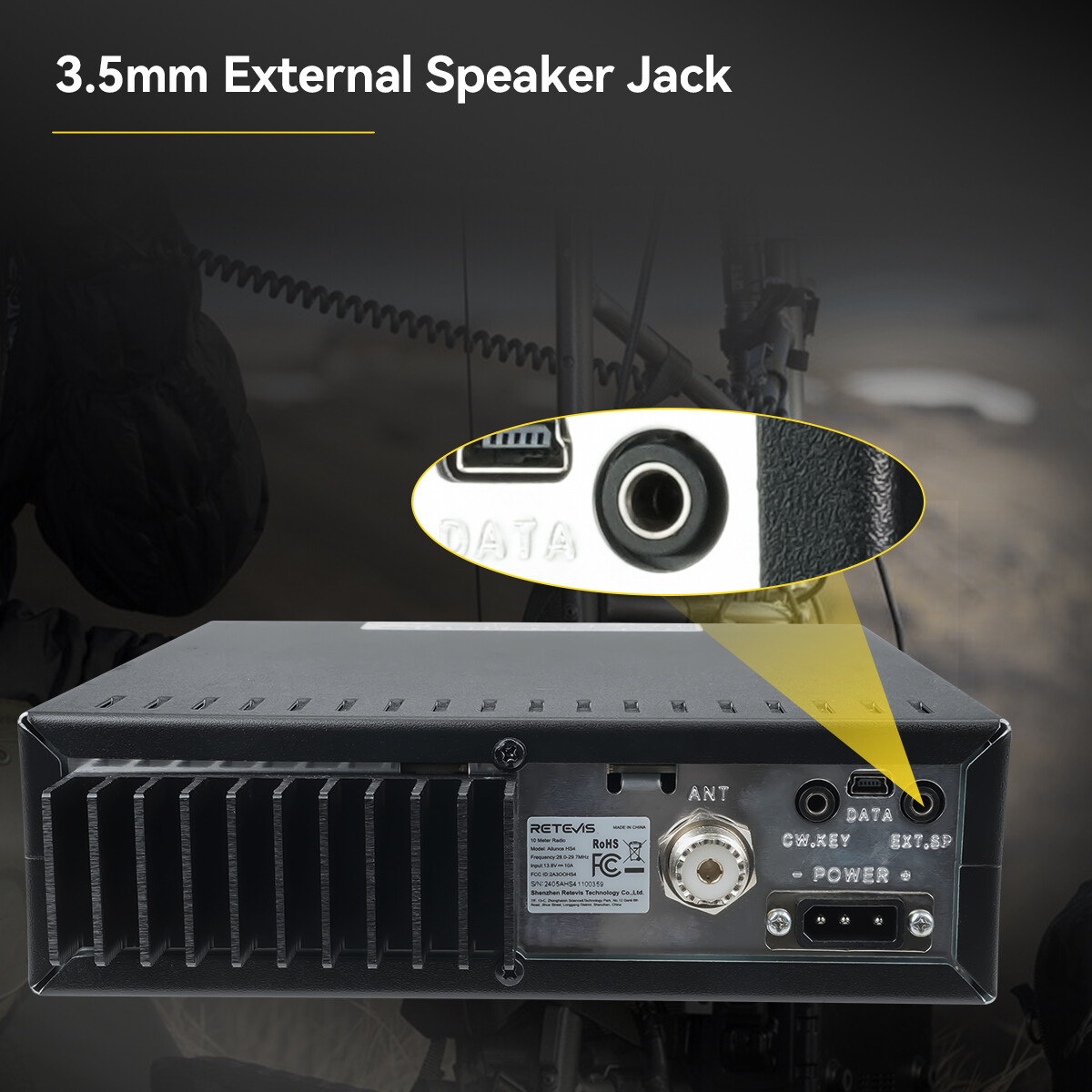 Retevis Ailunce HS4 10 Meter Ham Radio 28.00MHz-29.70MHz PA、CW、AM、FM、USB、LSB