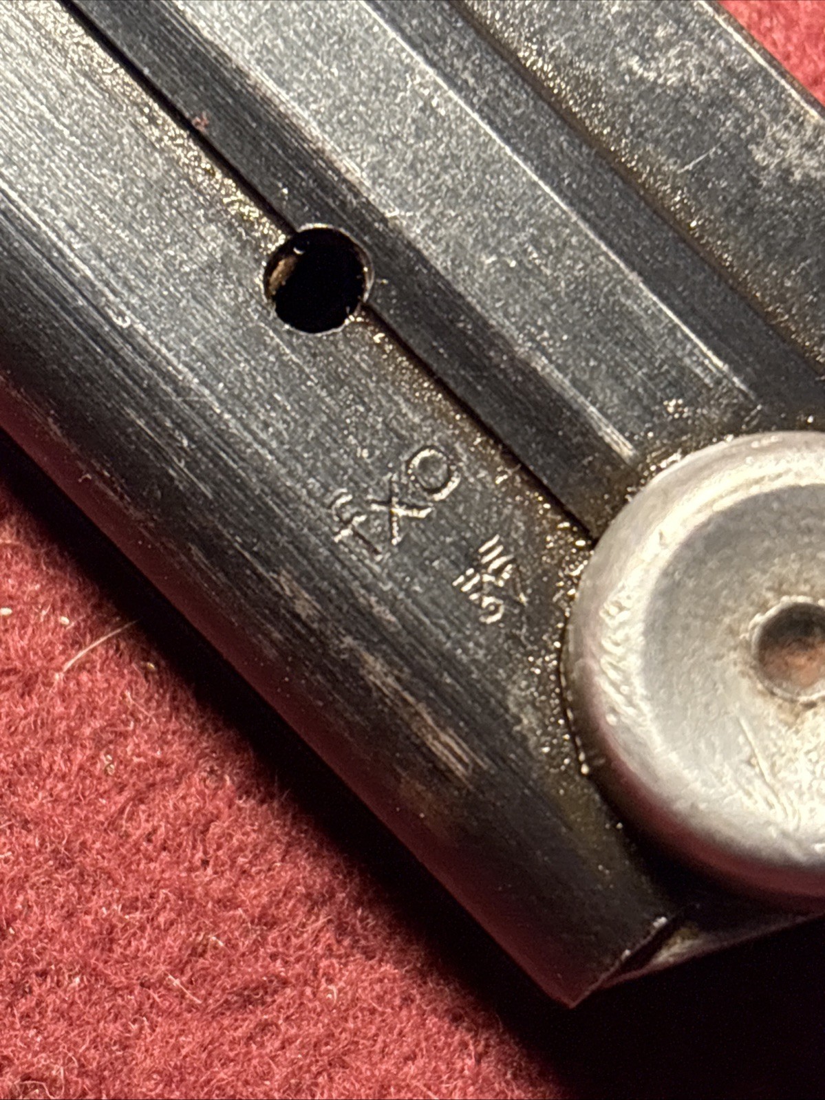 WW2 German Luger P08 magazine fxo WaA37 P-08 mag 9mm BLACK WIDOW 8rd