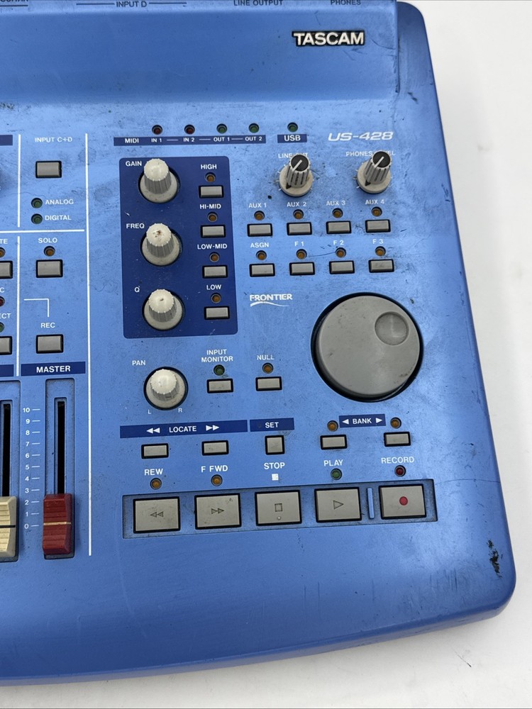 Tascam US-428 Digital Audio Workstation Controller Untested No Power Cords