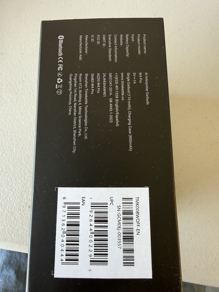 Timekettle W4 Pro AI Interpreter Earbuds