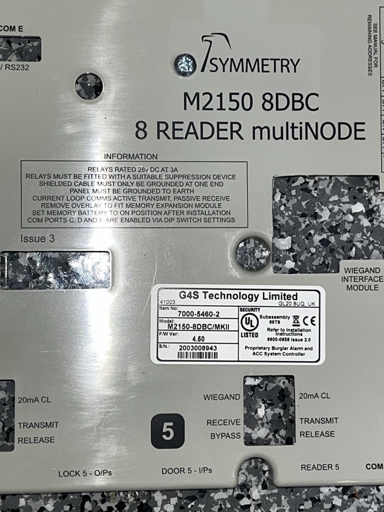 Symmetry G4S Technology Limited M2150 8DC 8 Reader Door Controller