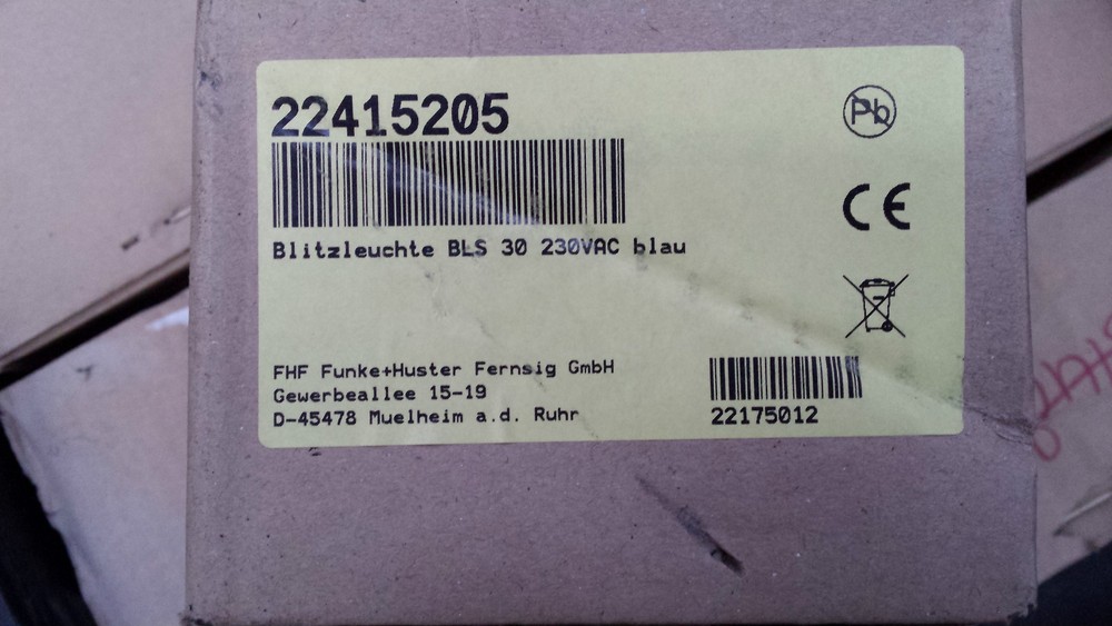 FUNKE HUSTER BLS30 BLUE WARNING LIGHT (R6S3.5)