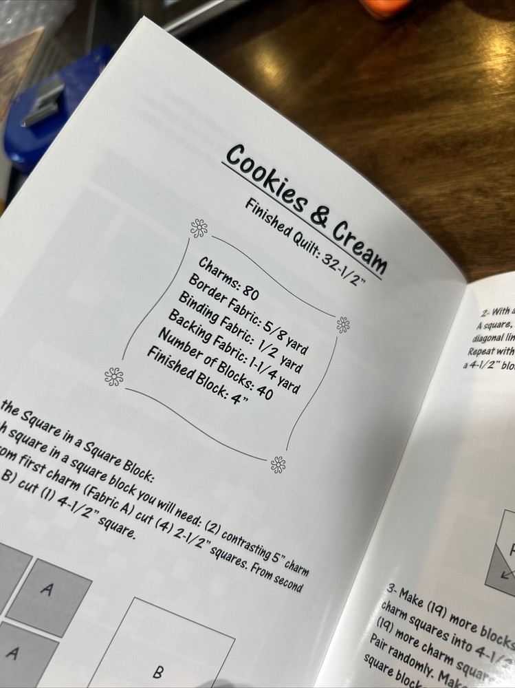 Pacific Patchwork Hooked On Charms 4 Quilt Pattern Book Paula Stoddard New