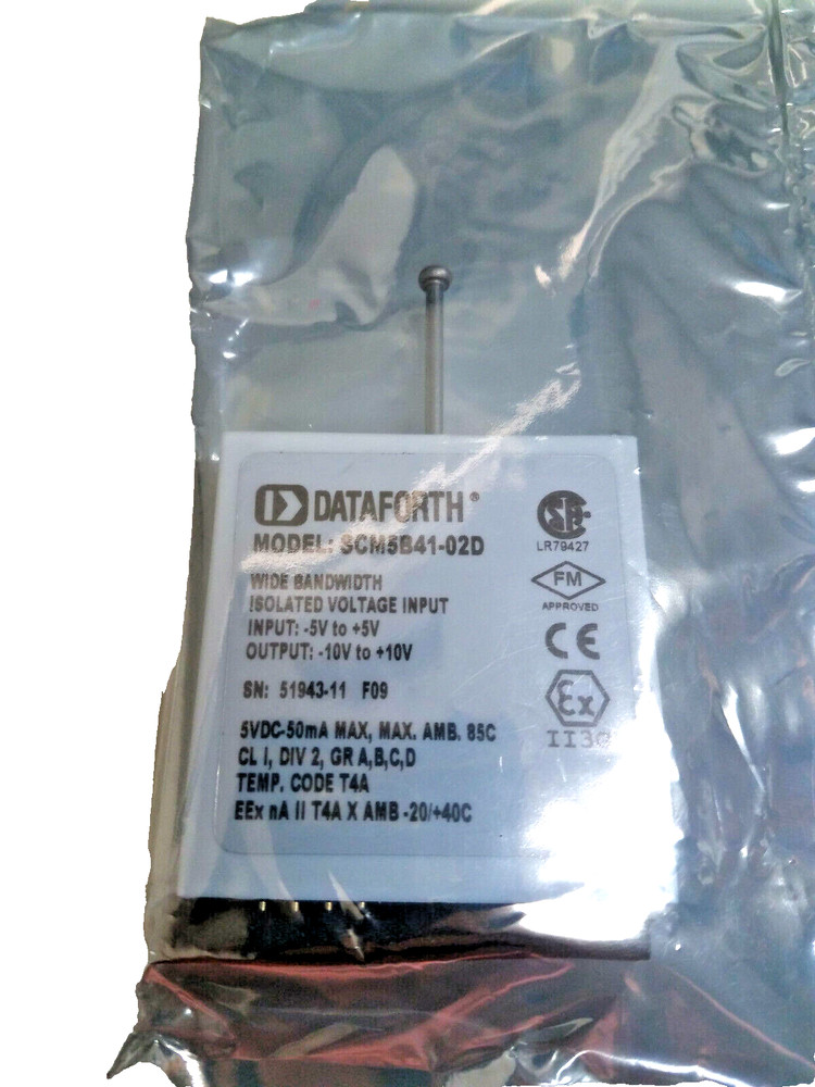 DATAFORTH SCM5B41-02D Analog Voltage Input Module, Wide Bandwidth