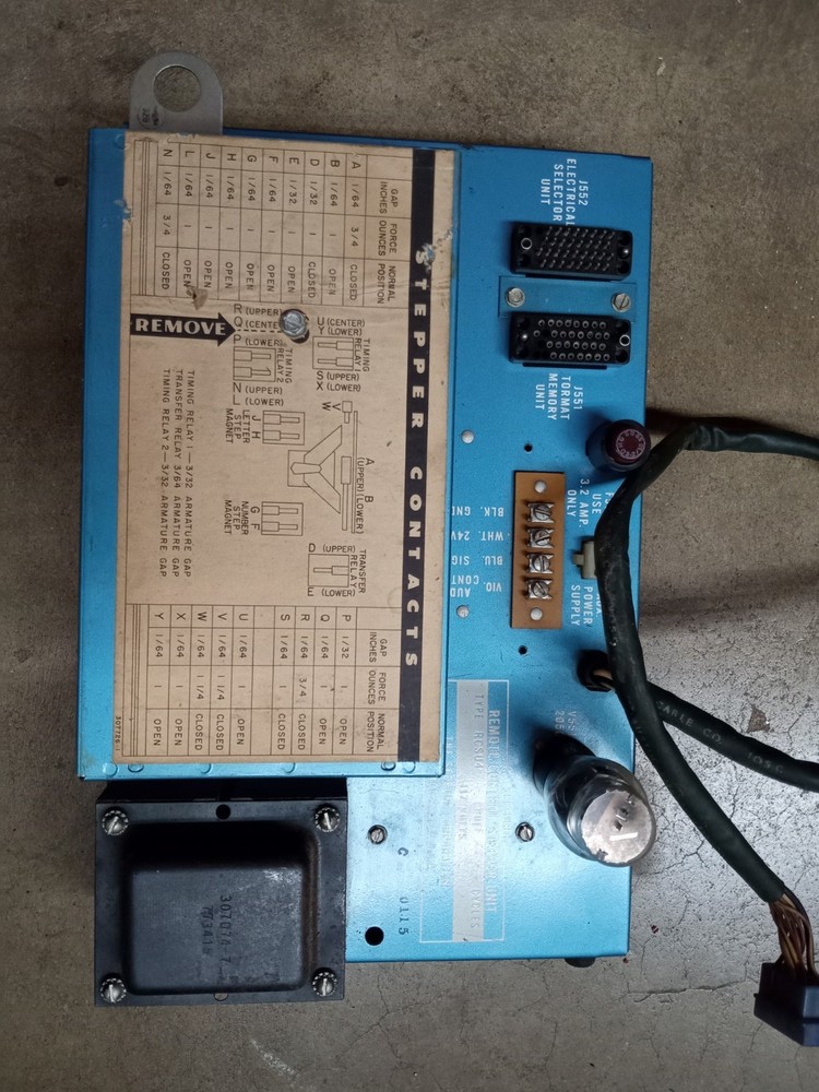 JUKEBOX SEEBURG RCSU-4 STEPPER  FITS LPC1 - UNTESTED