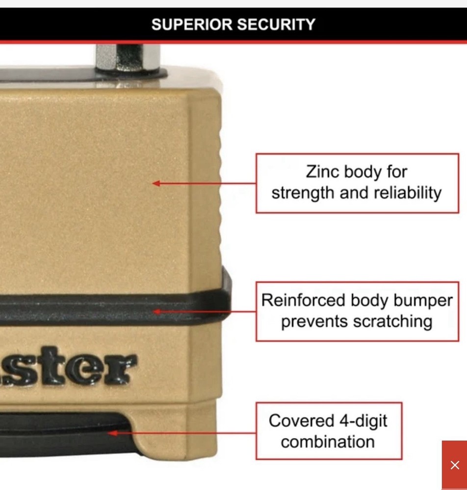 Master Excell Combination Lock - M175DLFAU