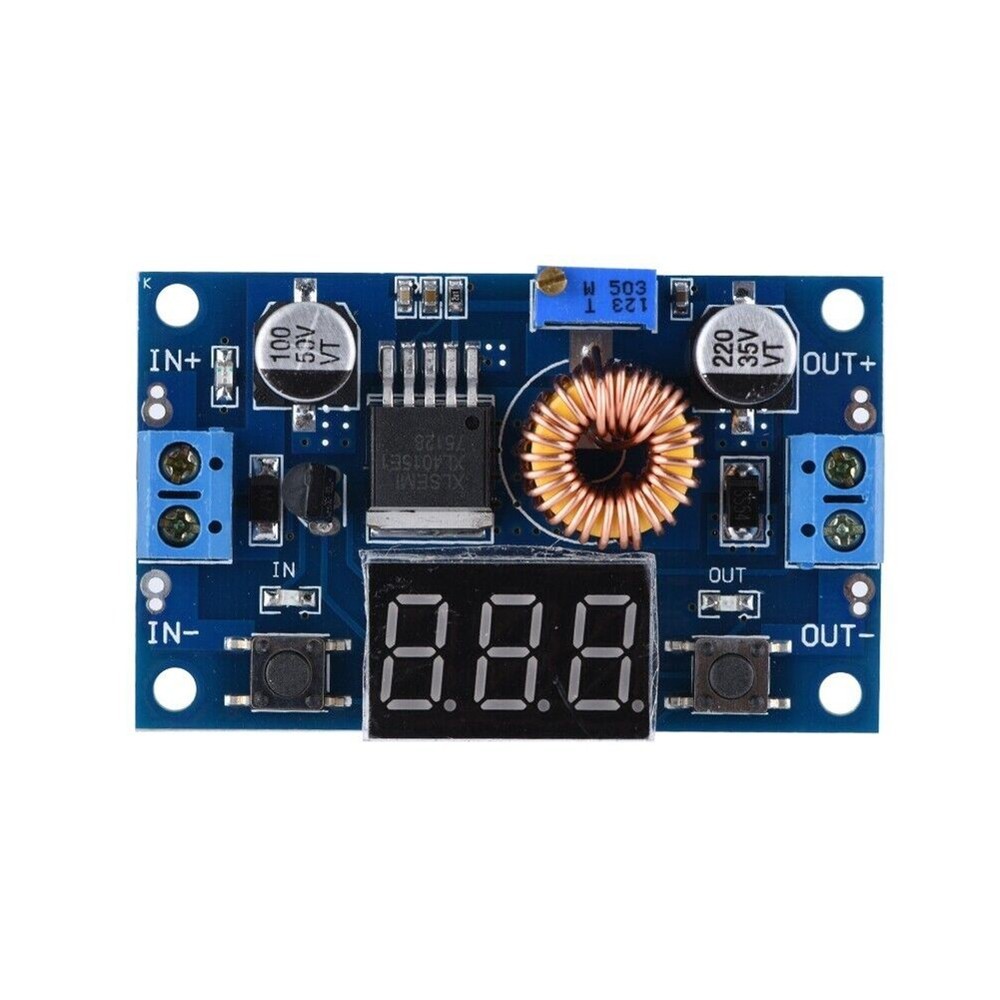 XL4015 LED 5A DCDC Voltage Step Down Reduce Converter Volt meter With Display