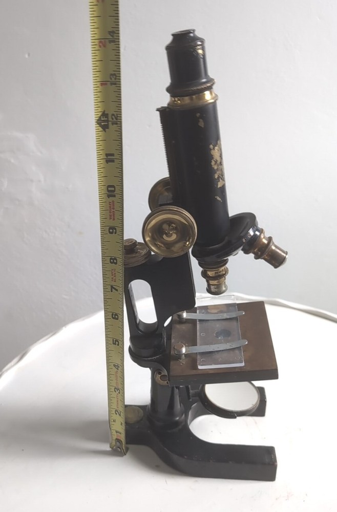 Antique 1907 Bausch & Lomb Jug Handle Microscope