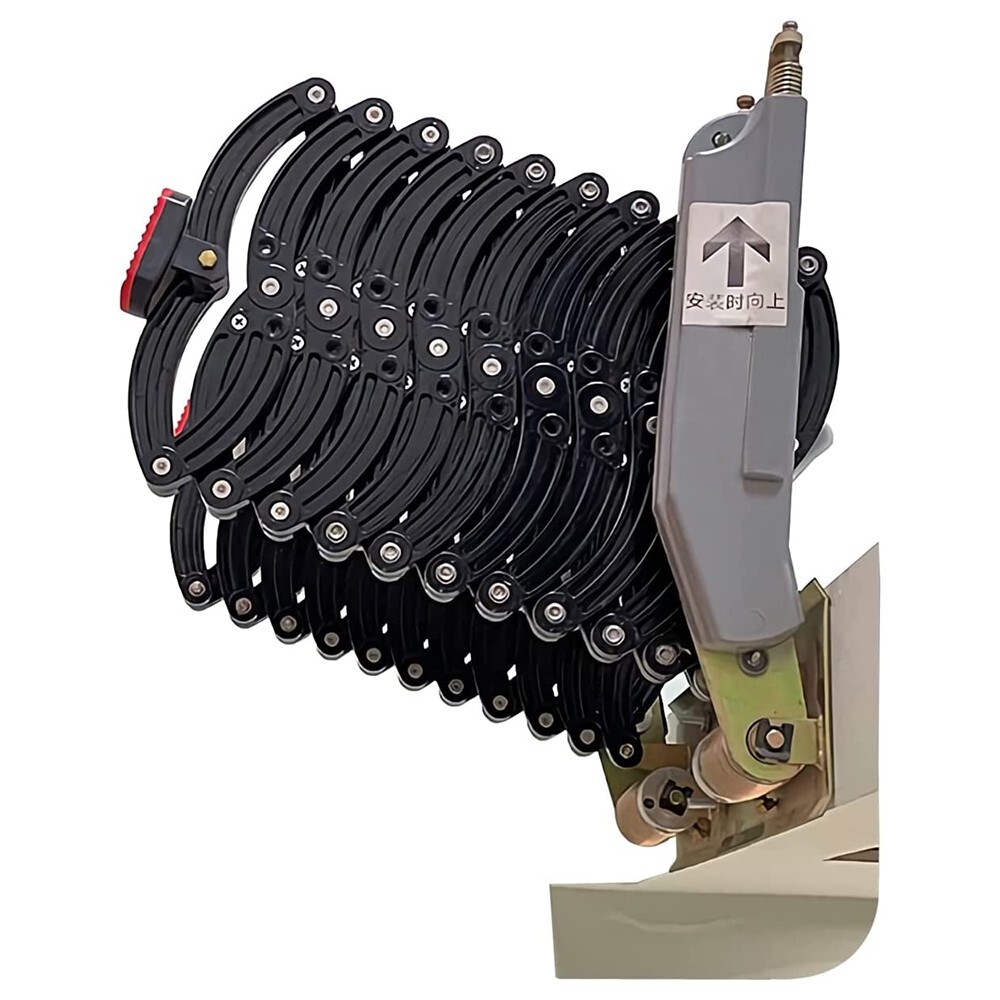 9.8ft Attic Loft Pull Down Ladder 12Step Wall Mounted Folding Loft Ladder Stairs