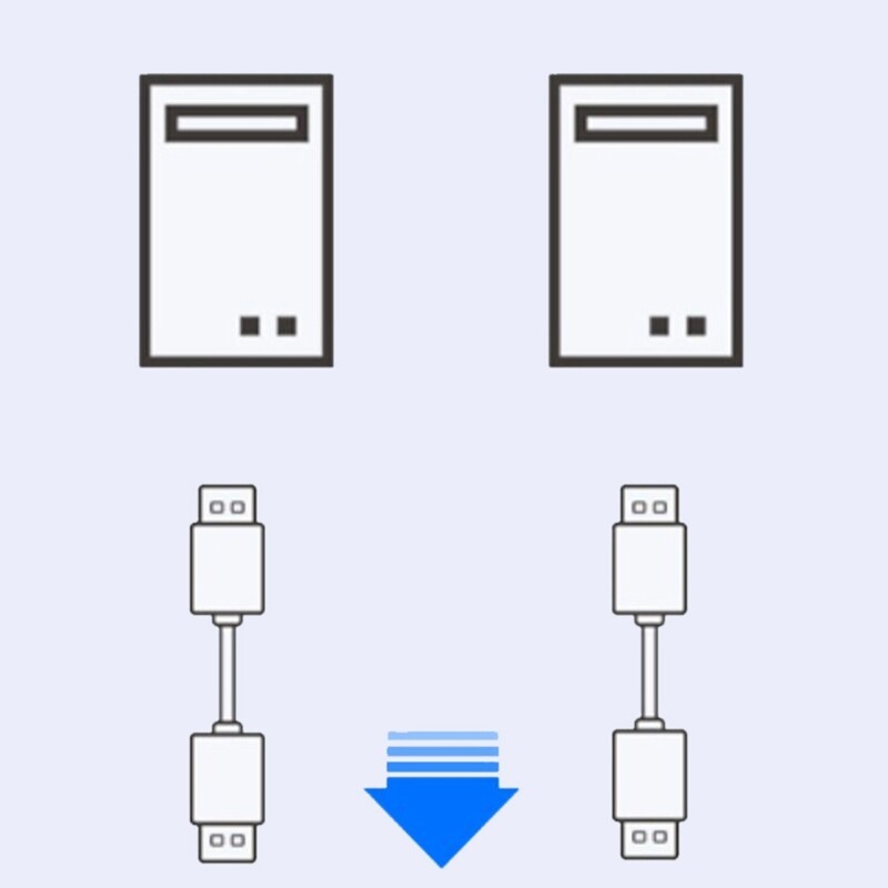 USB KVM Switches USB Switcher Bi-directional for Computers Keyboard Mouse Scanne