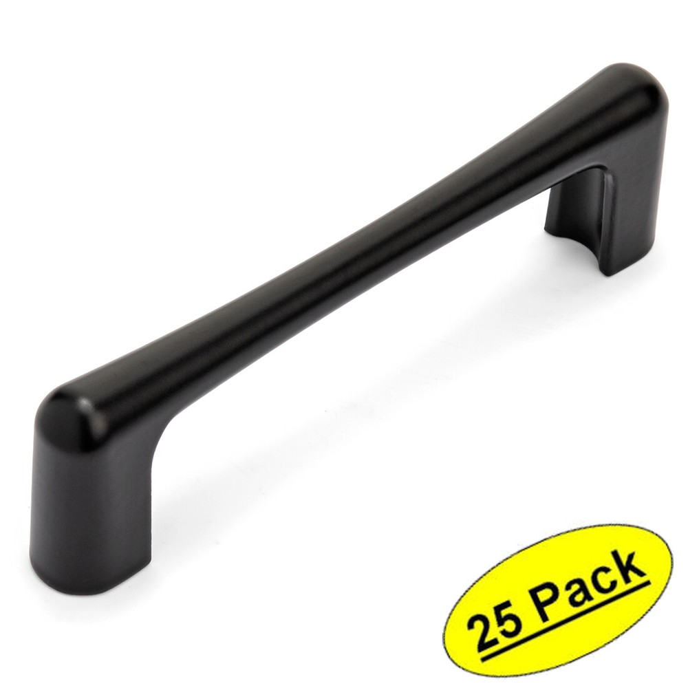 *25 Pack* Cosmas Cabinet Hardware Flat Black Contemporary Pulls #3304-96FB