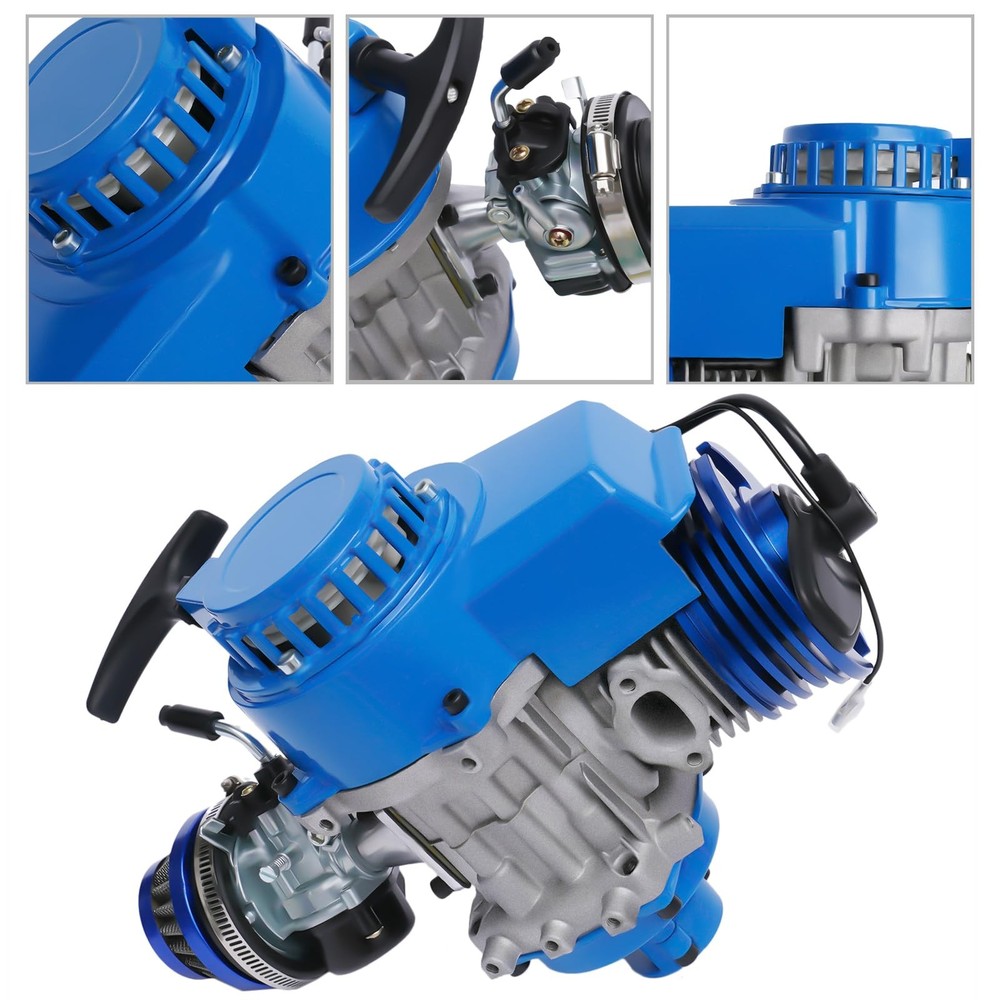 49cc 2-stroke Engine Motor for Pocket Bikes ATVs Scooters Pull Start Kit
