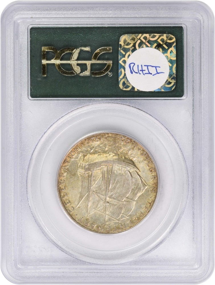 Pilgrim Commemorative Silver Half Dollar 1921 MS64 PCGS