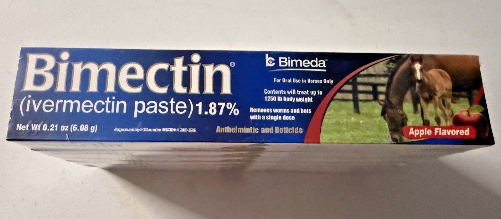 6 pack Paste Horse Dewormer Apple Flavor (6 DOSES) NIB