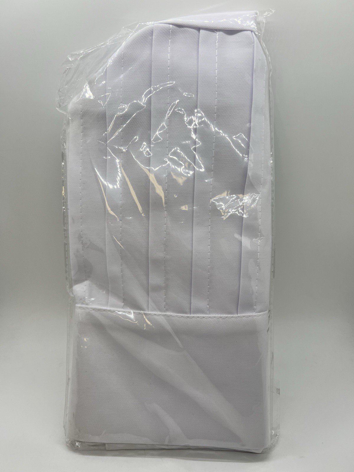 12" Tall White Chef Hat for Men and Women Adjustable Size Hook & Pile Tape NEW!