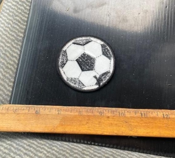 Soccer Ball Embroidered Patch (NOS)
