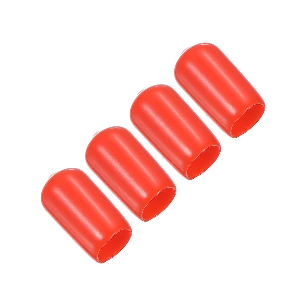 10mm Billiard Tip Cover, 4pcs Rubber Billiard Tool, Red