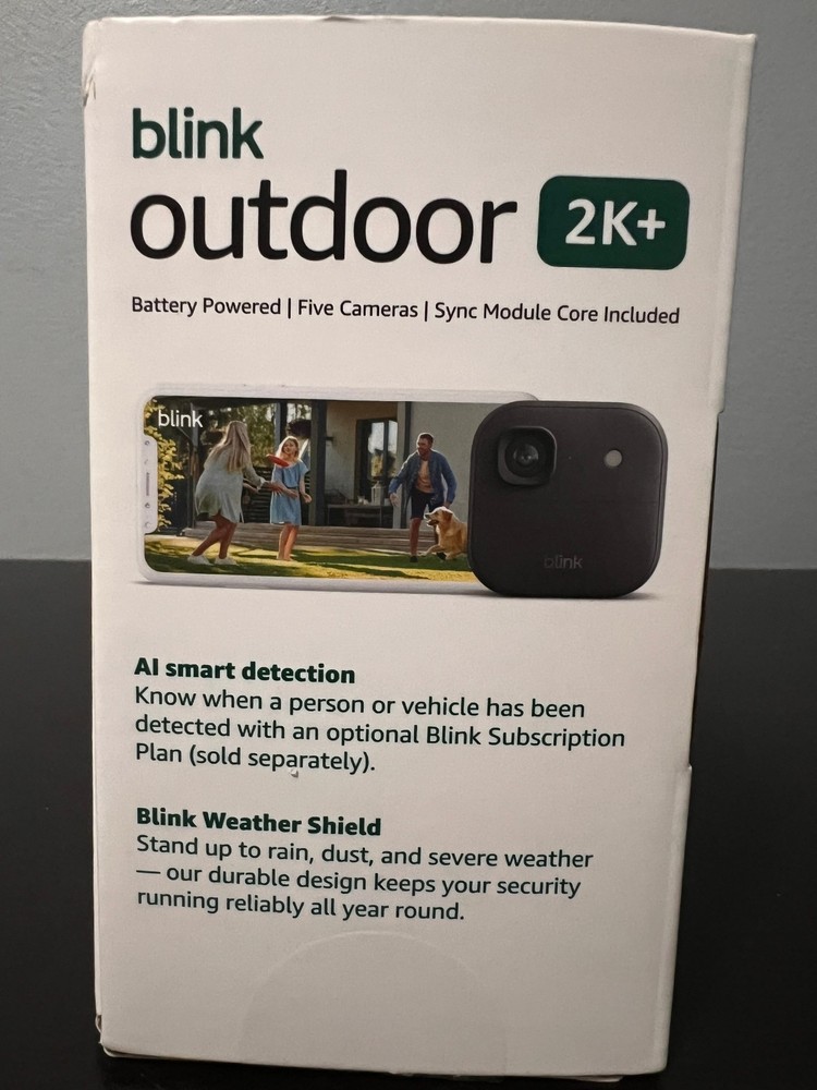 Blink 5-Camera Outdoor 2K+ Wireless Security Cameras w/Sync Module B0F95XVBFS
