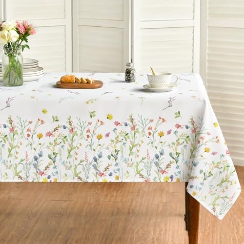 Spring Tablecloth 60×84 Inch Rectangular, Light 60" x 84" (Rectangular) Green