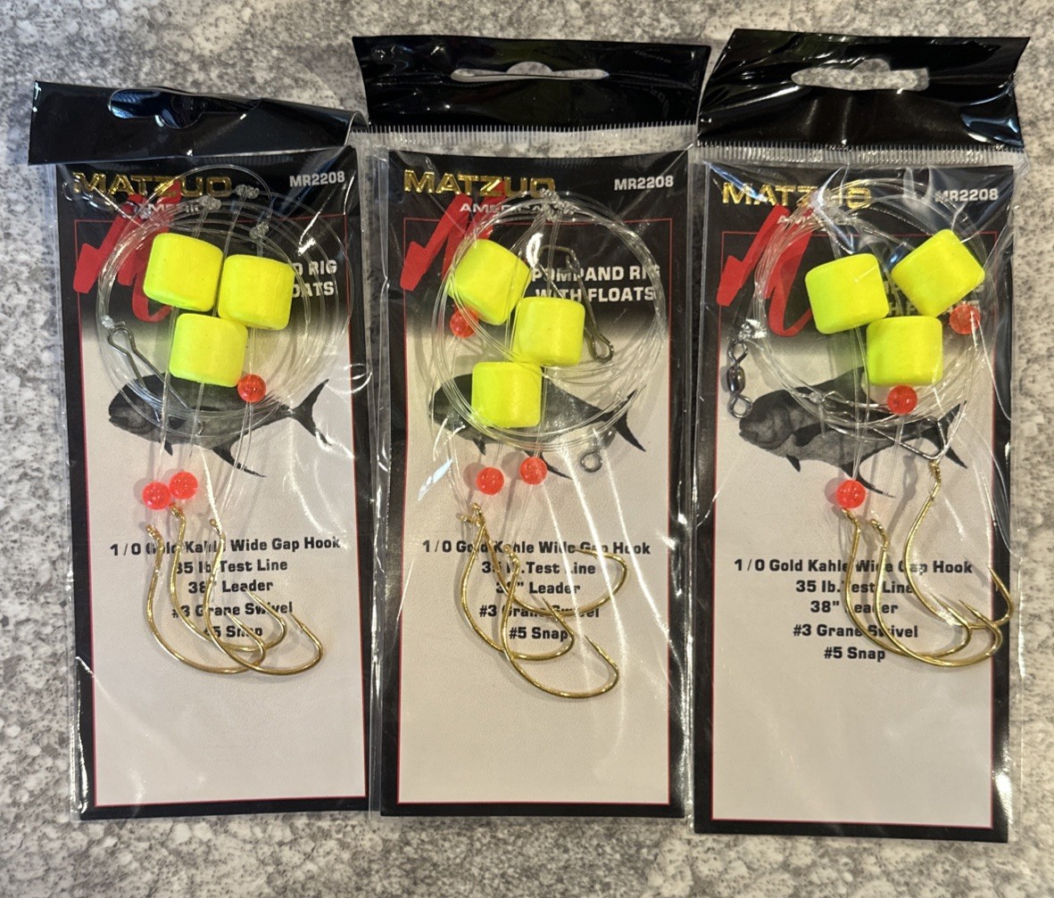 3 Packs Matzuo Pompano Rigs With Float